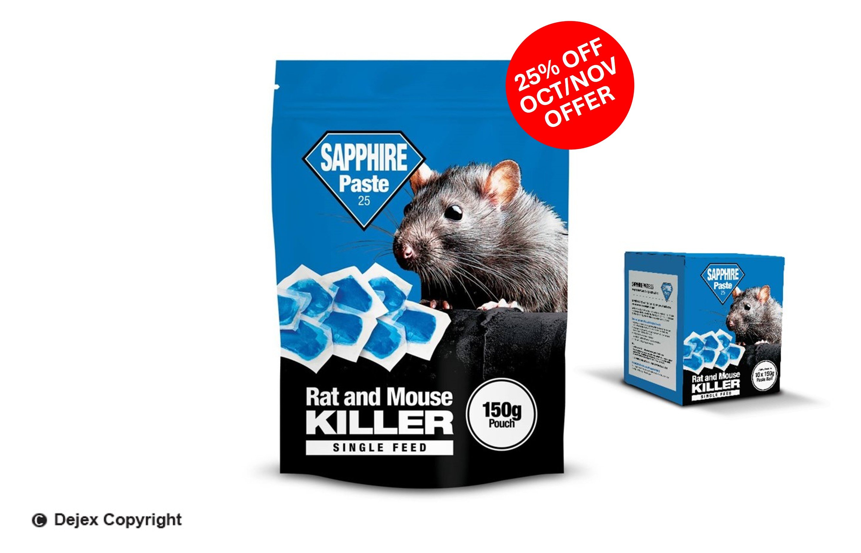 SAPPHIRE PASTE 25 BAIT 150g (AMATEUR PACK)