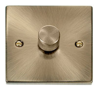 Click Deco Victorian Antique Brass 1 Gang 2 Way Dimmer | LV0101.0011