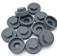 Slate Grey Hex Caps for Tek Screws Bag of 100