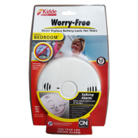 Kidde Smoke Detector, Battery Operated (sealed lithium-10yr life) Photoelectric