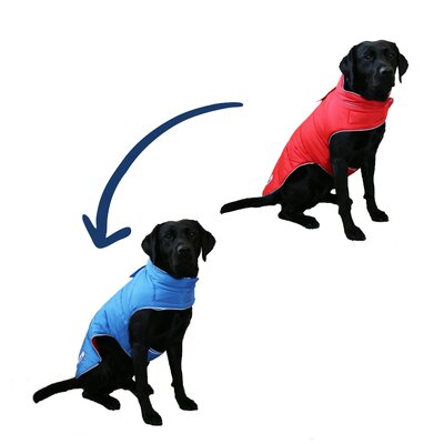 Ancol Viva Reversible Coat Red/Blue Large 50cm