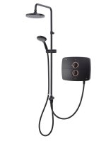 TRITON T90SR MATT BLACK SHOWER DUAL HEAD