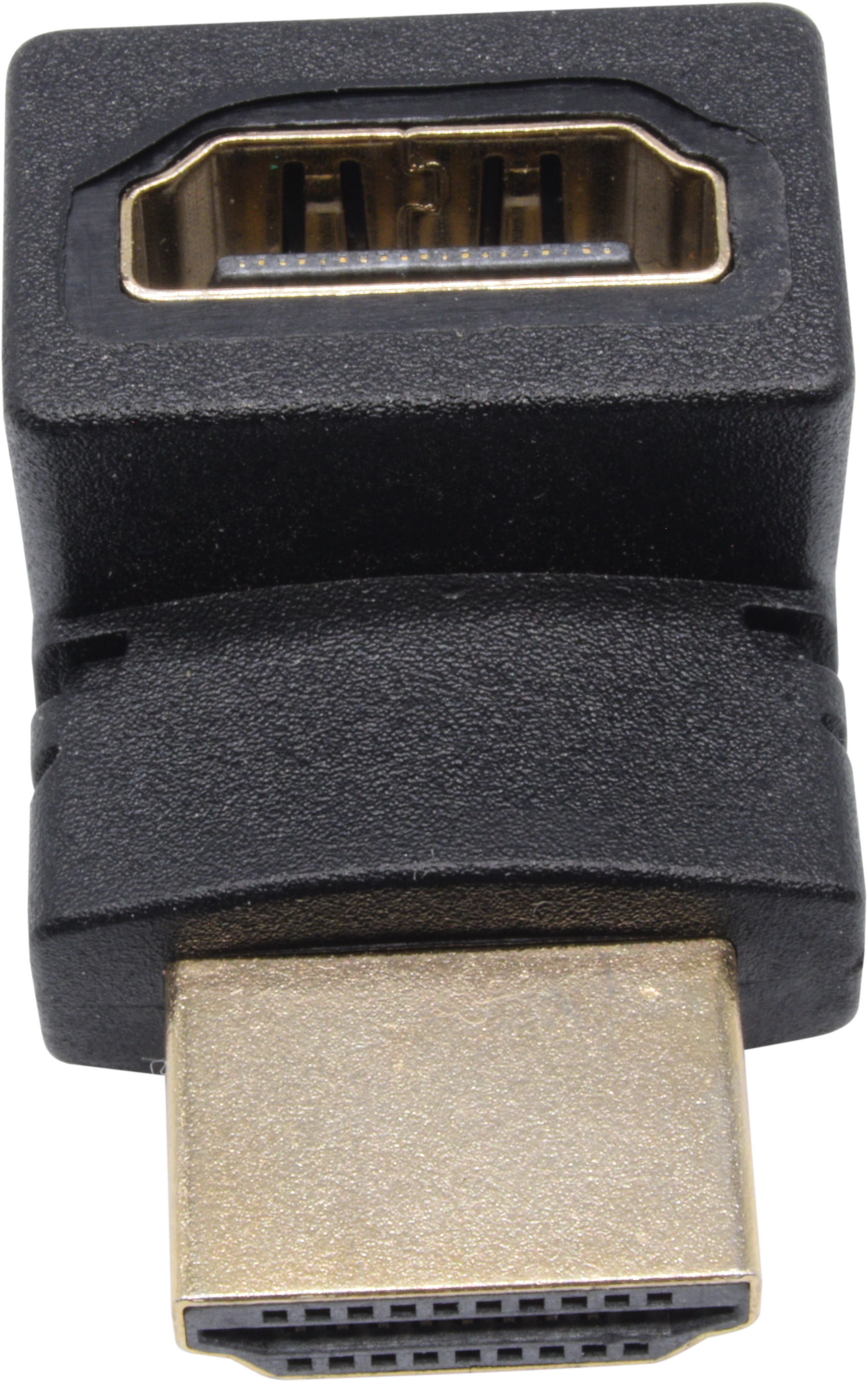 HDMI Right Angled Adaptor showing 90-degree bend - PROHDAPRA