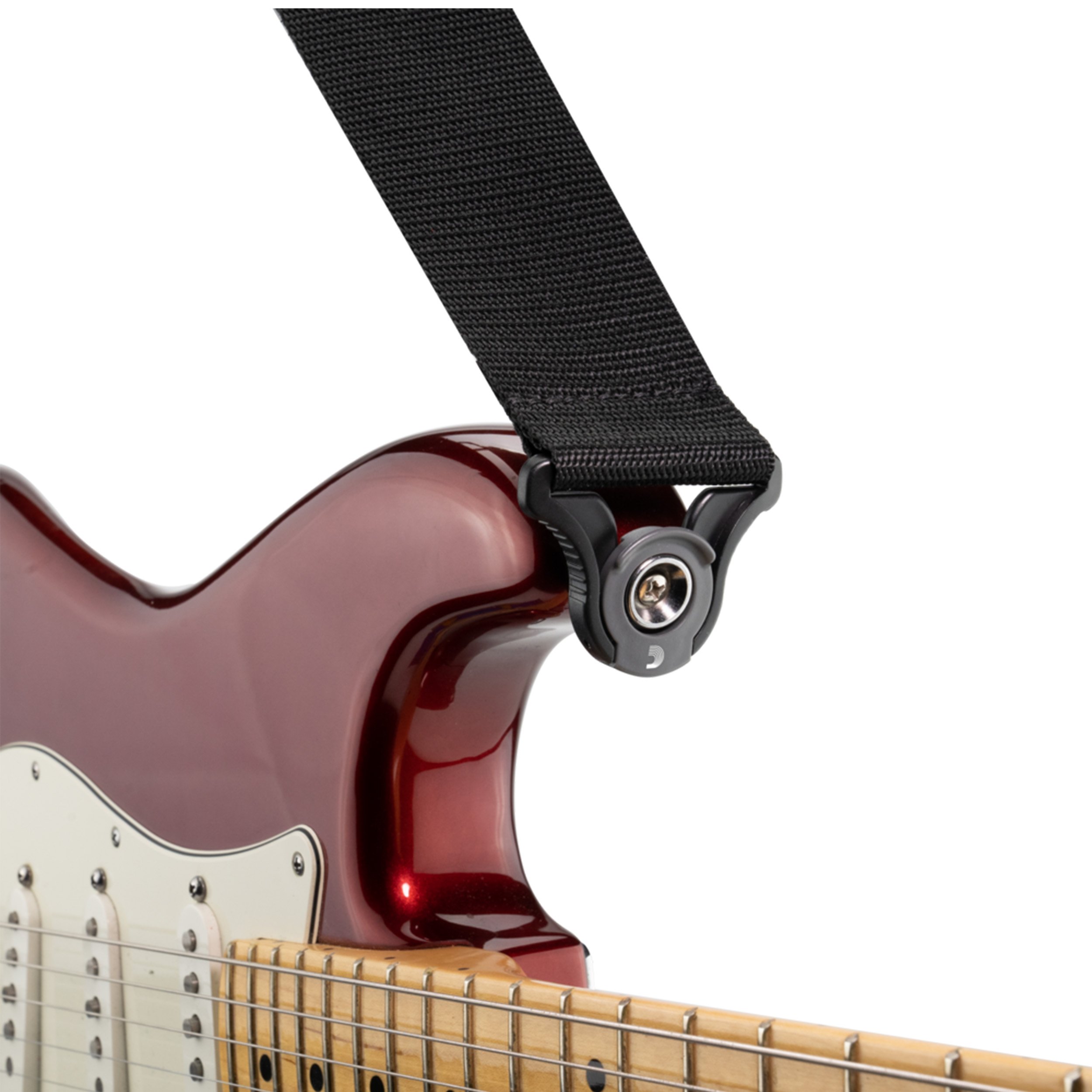 D'Addario Black Auto Lock Polypro Guitar Strap