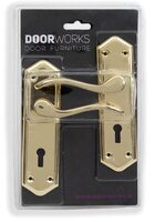 DW Turin Door Handles Brass