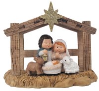 Resin Nativity/5 Figures With Stable  (89250)