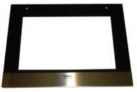 Beko Main Oven Outer Glass Door Group Inox Silver Genuine
