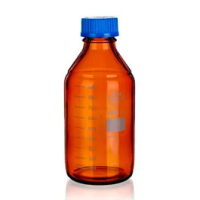 Bottle reagent with blue screw cap amber 5000ml