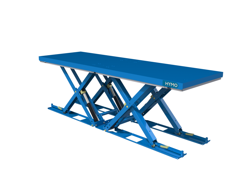 Low-built hydraulic scissor lift table