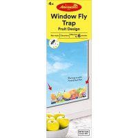 Aeroxon Window Fly Trap Fruit Design 4pk