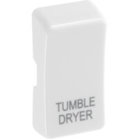 NEXUS WHITE GRID SWITCH ROCKER CAP MARKED TUMBLE DRYER