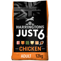 Harringtons Just 6 Chicken Dry Adult Dog Food 2kg