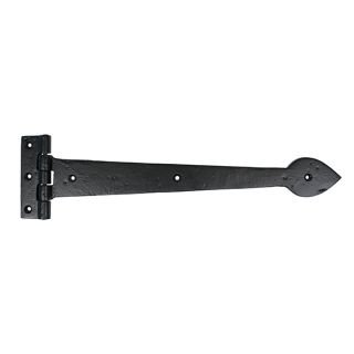 73227 - Black Smooth 16 Inch Cast T Hinge (Pair)