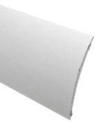 Trojan Silver 60mm Bigfoot Flat Coverstrip Self Adhesive 2 Metre A70