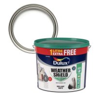 Weathershield Pure Brilliant White 11L Paint Tub