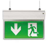 Ansell ANSAE3LED/3M/W Eagle 3-In-1 2.5W LED Exit Sign White