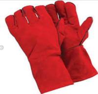 RED WELDERS GAUNTLET GLOVES 14" (4237)