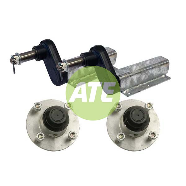 PAIR OF 500KG RUBBER SUSPENSION UNITS WITH STANDARD STUB (C/W 4 STUD 4