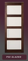 P50 Glazed (Opaque W/Clear Border) Walnut