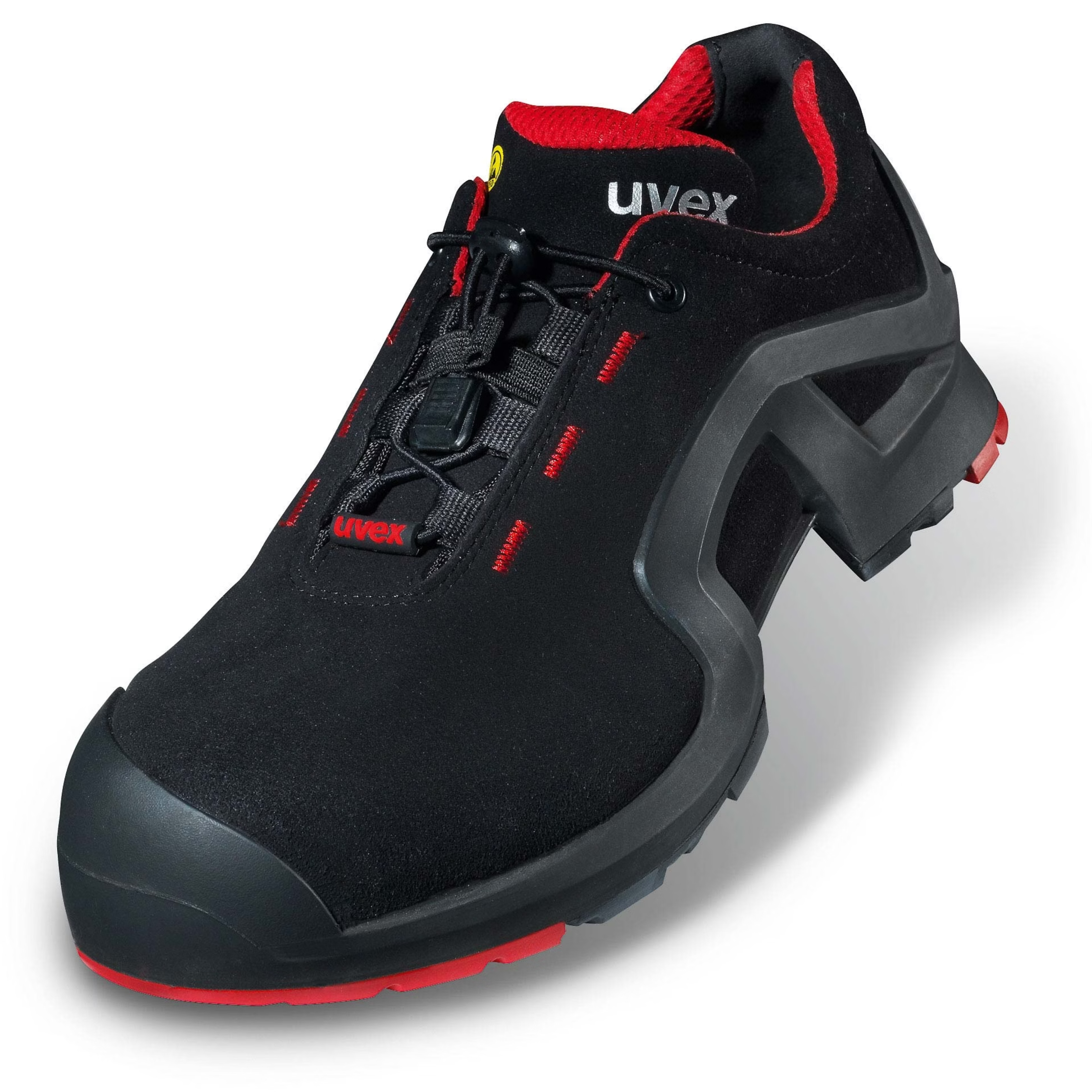 Uvex 1 Support Shoe, Black/Red