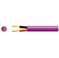 Highly Flexible Double Insulated LSZH Speaker Cable 2 x 0.75mm 100m Reel Purple