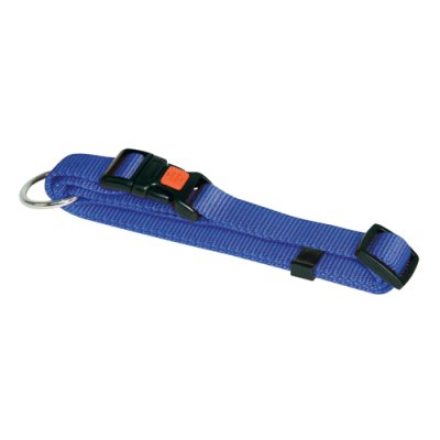Blue Nylon Dog Collar &ndash; 30&ndash;45cm (15mm Wide)