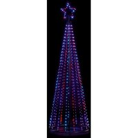Premier LED Microbrights Rainbow Pyramid Tree 2.5M
