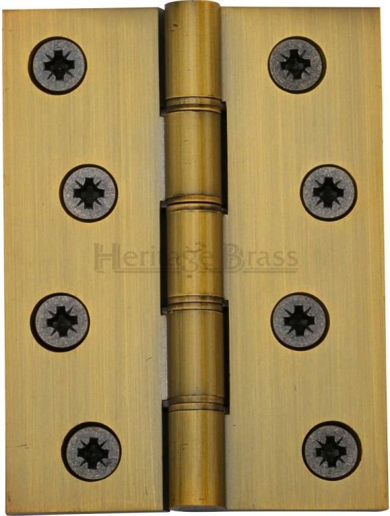 HG99-355-AT - Heritage Brass Hinge Brass With Phosphor Washers 4 x 3 Antique Brass Finish