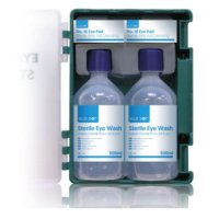 Eye Wash Station Complete - White/Clear 26.5x10x9.5cm