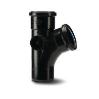 Polypipe 110mm 112.5 Degree Single Branch Black