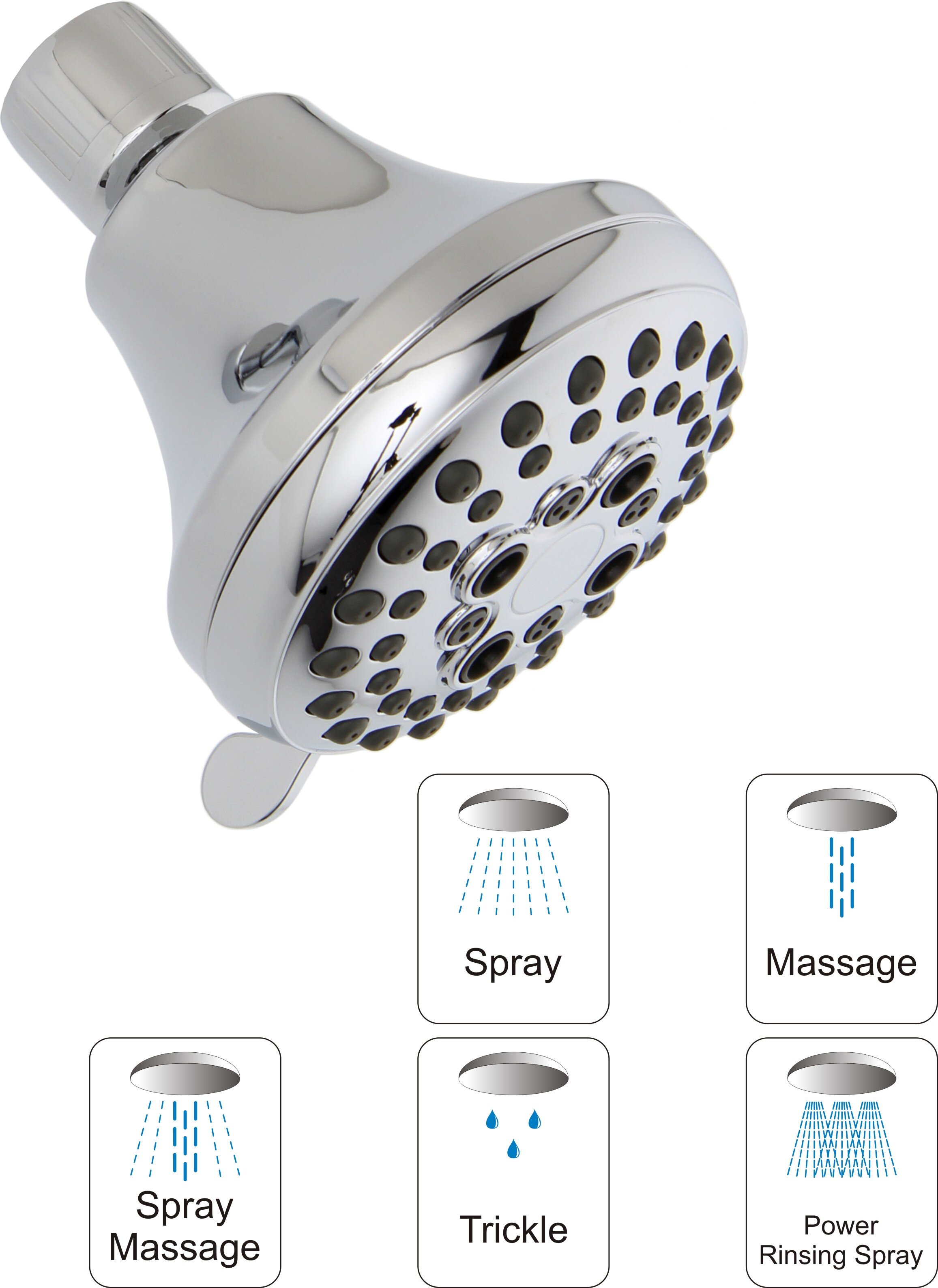 85Mm Five Setting Shower Head