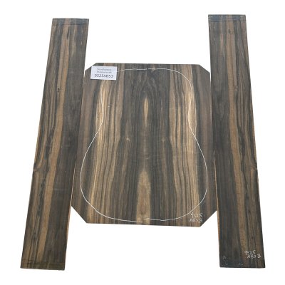 Guitar Back & Sides Cameroon Ebony - Jumbo - Selection 03