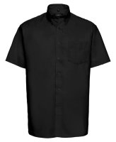 Russell Gents Short Sleeve Oxford Shirt - Black
