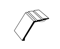 292 SLOP EDGE 22mm M SILVER STICK DOWN 9FT x 10