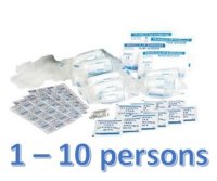 First Aid Kit Refill 1-10 Person