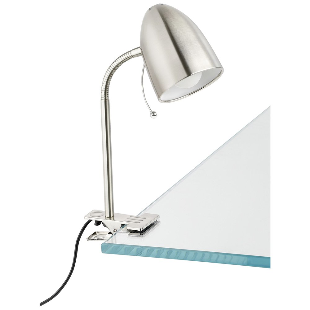 Eglo Lara Clamp Lamp Satin Nickel