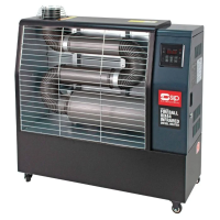 SIP 09236A Fireball IDX44 Industrial Infrared Diesel Heater with 3 Piece Kit