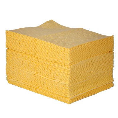 Chemical Spill Control - Heavy Duty Pads, x100, Bagged