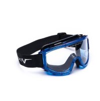 Univet 601 Goggles Transp. Blue indirect vented