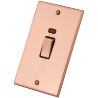 Copper 2 Gang 45A Cooker Switch Neon 6102-202