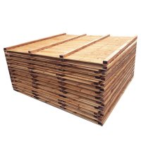 1.83Mx1.2M HEAVY 5"  FEATHER EDGE PANEL BROWN