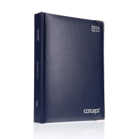 Concept 2026 A5 Diary, Page-a-Day, Navy