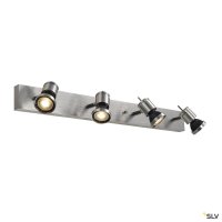 *DISC* ASTO 4 BAR WALL & CEILING FITTING BRUSHED CHROME GU10