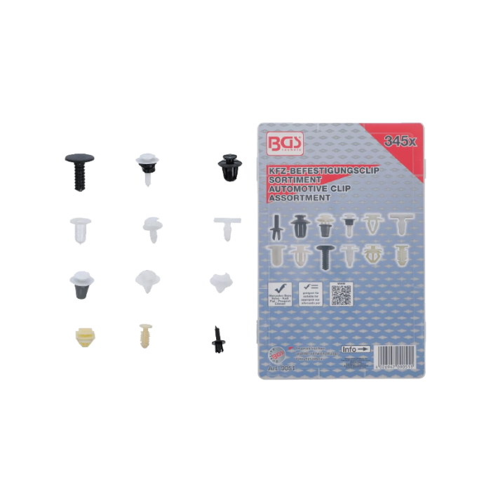 Automotive Clip Assortment (345pcs.)