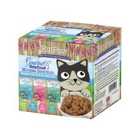 Little Big Paw Wet Cat Pouch Gourmet Assorted Seafood Mousse 6x8x85g