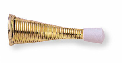 Dale Hardware Brass Plated 76mm Spring Door Stop DP005311