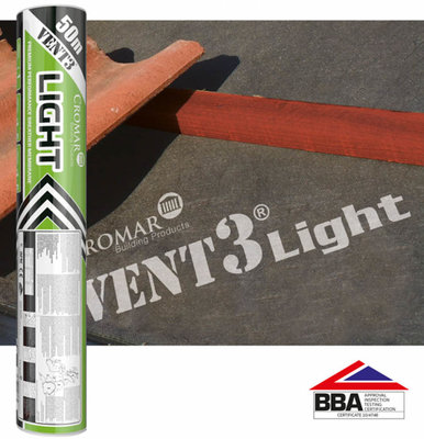 Cromar Vent 3 Light Breathable Membraine 1.5m x 50m Roll