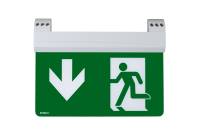 SWISS 1.5W Maintained Emergency Exit Blade Light, Standard, with multiple mounting options, DOWN