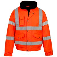 Supertouch Storm-Flex Pu Bomber Jacket, Orange
