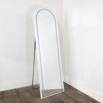 LED Cheval Arch Mirror 160cm x 20cm - White 